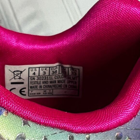 SKECHERS Purple Unicorn Rainbow Shoes Size 4 - Picture 11 of 11